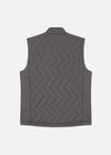 SI QUILTED GILET GREY RÆBURN