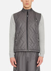 SI QUILTED GILET GREY RÆBURN