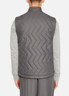 SI QUILTED GILET GREY RÆBURN