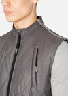 SI QUILTED GILET GREY RÆBURN