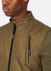 SI QUILTED GILET OLIVE RÆBURN