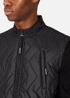 SI QUILTED GILET BLACK RÆBURN