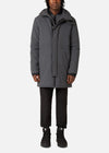 FILLED PARKA DARK GREY RÆBURN