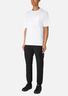 AIR BRAKE OFF-CUT PKT TEE WHITE RÆBURN