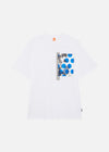 TRIPLE SPOT OFF-CUT PKT TEE WHITE RÆBURN
