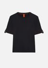 AIR BRAKE CUFF TEE BLACK RÆBURN