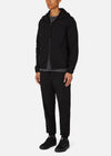 HOODED TECH JACKET BLACK RÆBURN