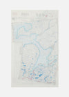 1950s SILK MAP SCARF, NAMSOS AERONAUTICAL MAPS RÆBURN