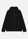 HOODED TECH JACKET BLACK RÆBURN