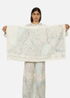 1950s SILK MAP SCARF, NAMSOS AERONAUTICAL MAPS RÆBURN