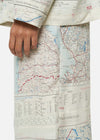 1950s SILK MAP TROUSERS AERONAUTICAL MAPS RÆBURN