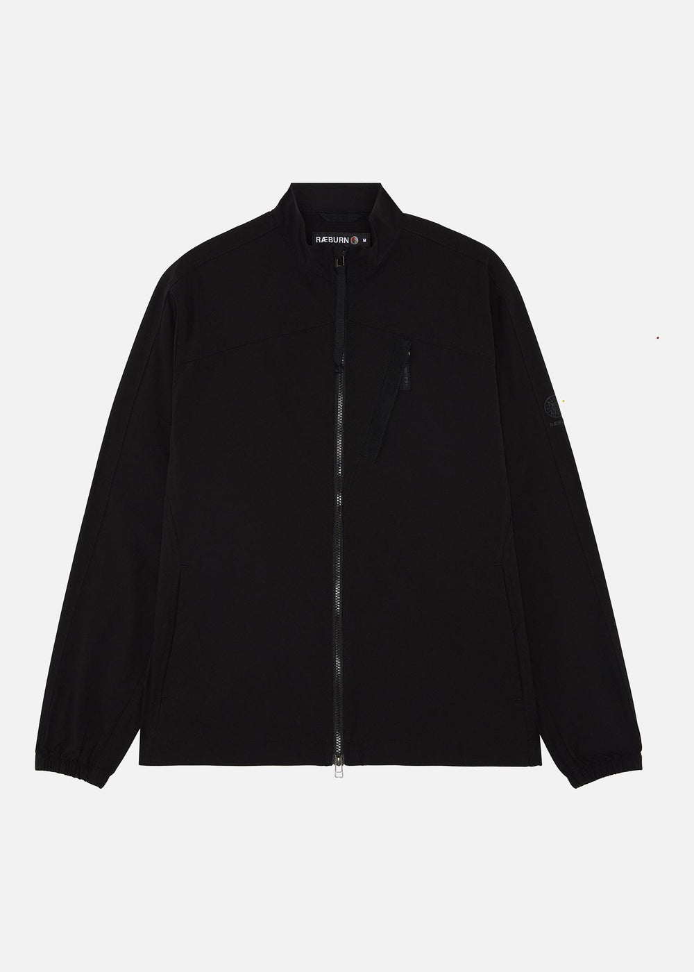 LOHEN ローヘン V COLLAR LIGHT JACKET / black LW TECH STRETCH BLOUSON BLACK - RÆBURN