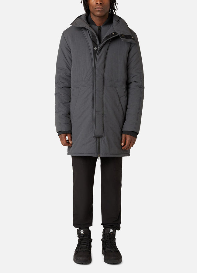 FILLED PARKA DARK GREY RÆBURN