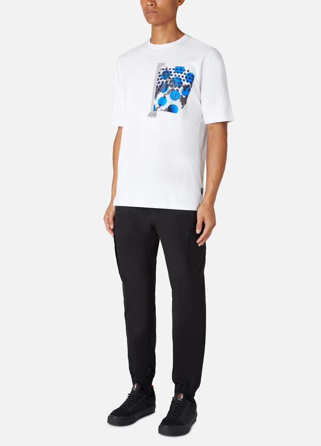 TRIPLE SPOT OFF-CUT PKT TEE WHITE RÆBURN