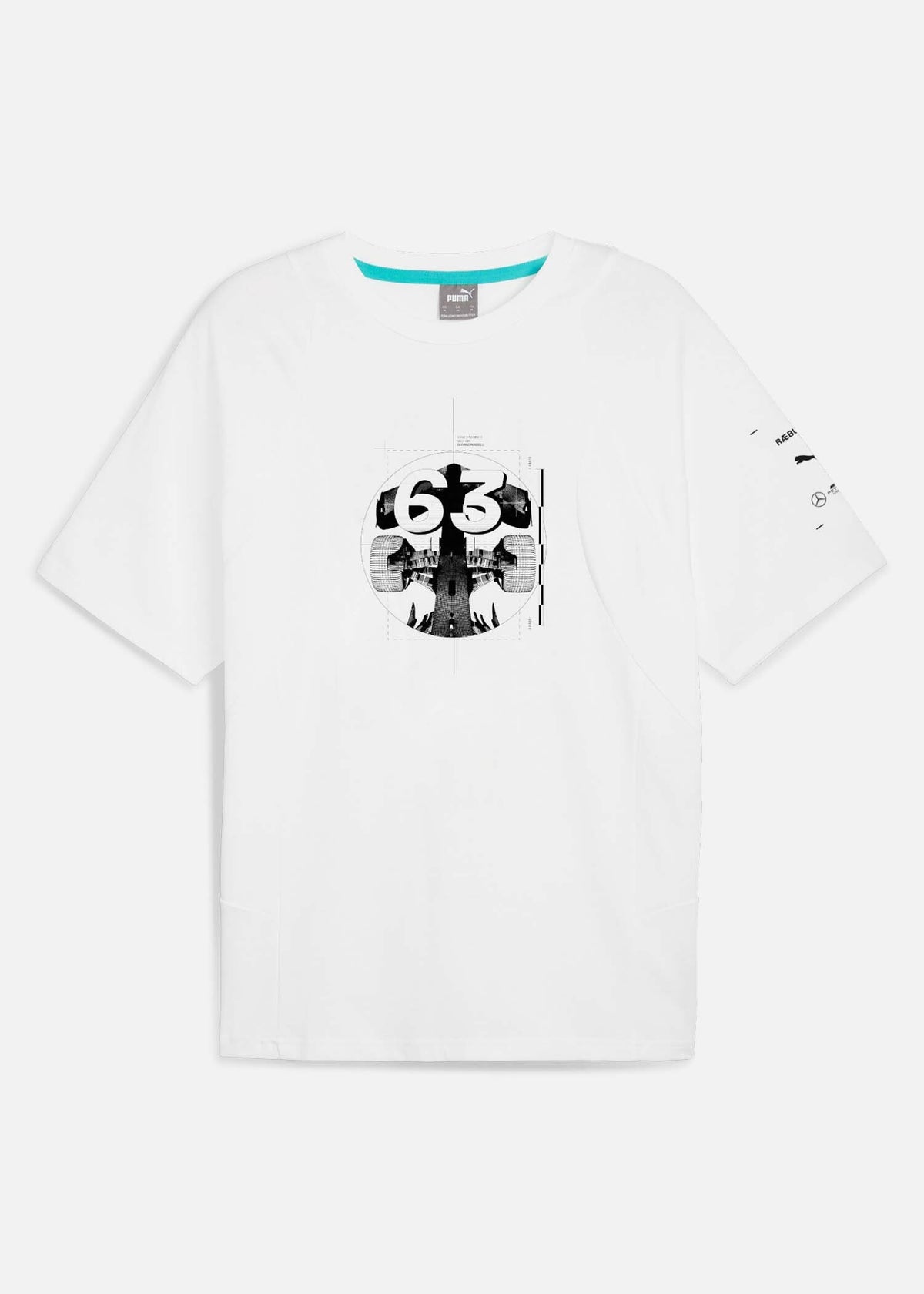 Mercedes-AMG F1 x PUMA x RÆBURN Drivers Tee "63" PUMA White PUMA