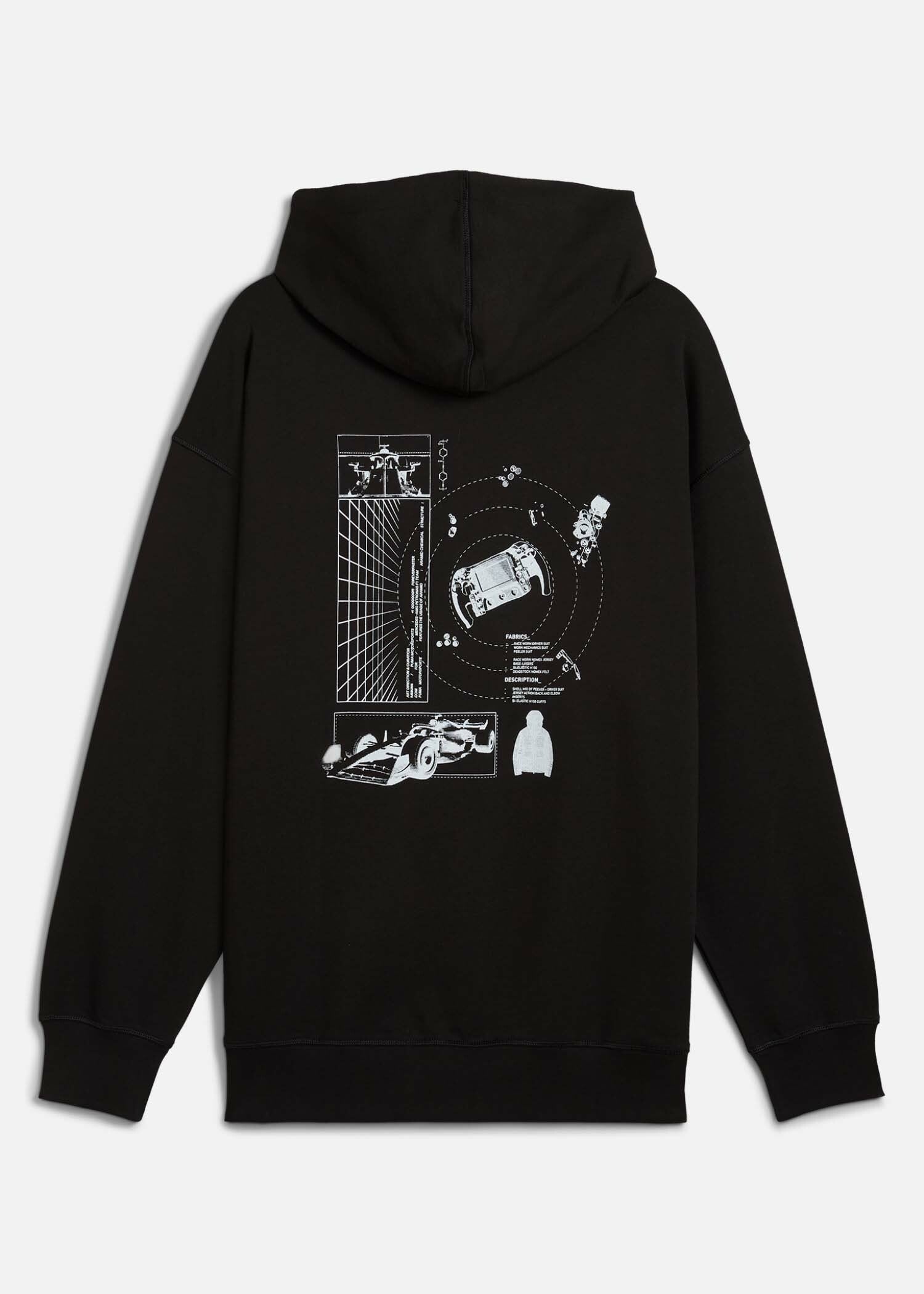 Mercedes-AMG F1 x PUMA x RÆBURN Graphic Hoodie PUMA Black - Main Image