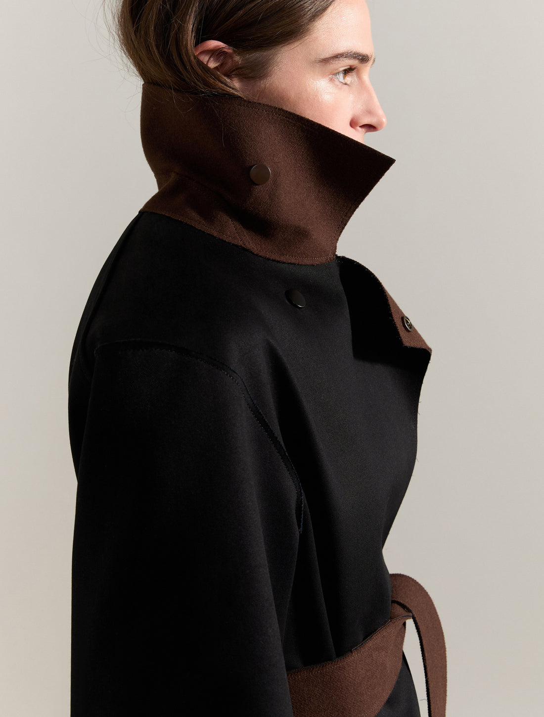 REVERSIBLE COAT in Dark Brown, image 5