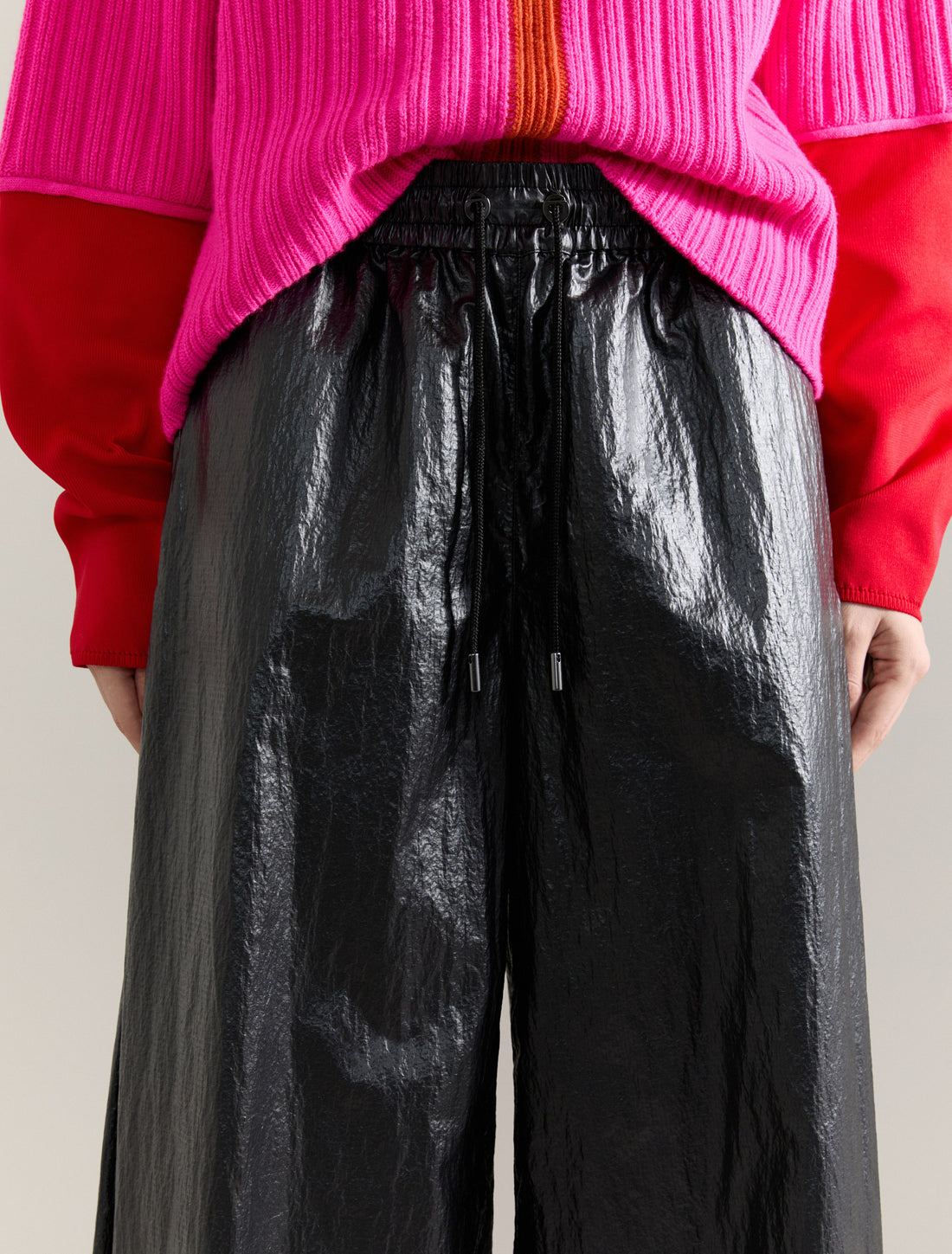 WIDE TROUSERS in BLACK, image 2