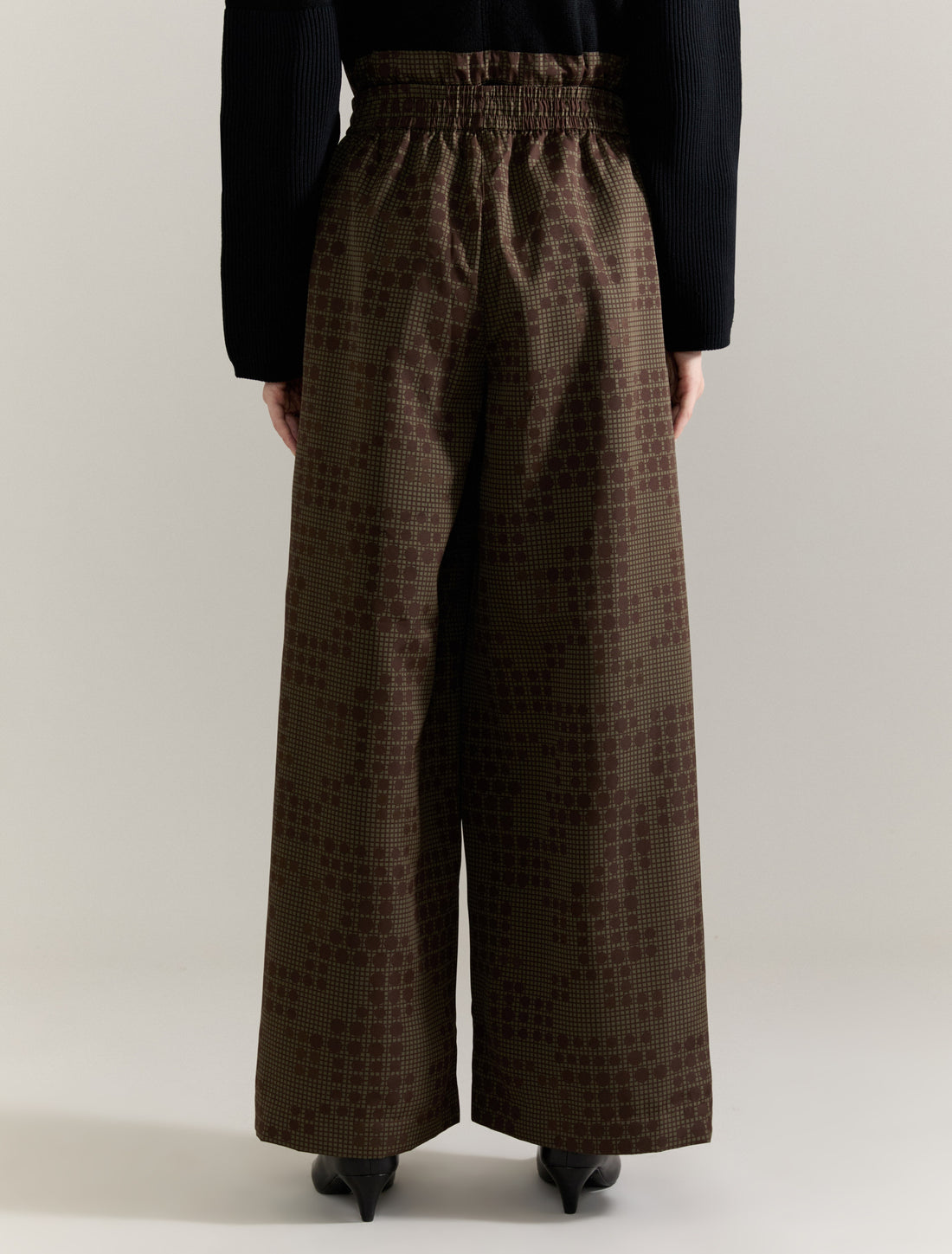 JACQUARD TROUSERS in KHAKI, image 4