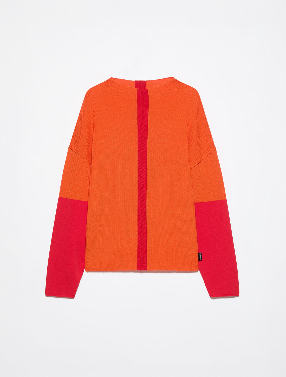 RIBBED KNIT SWEATER in ORANGE, image 5