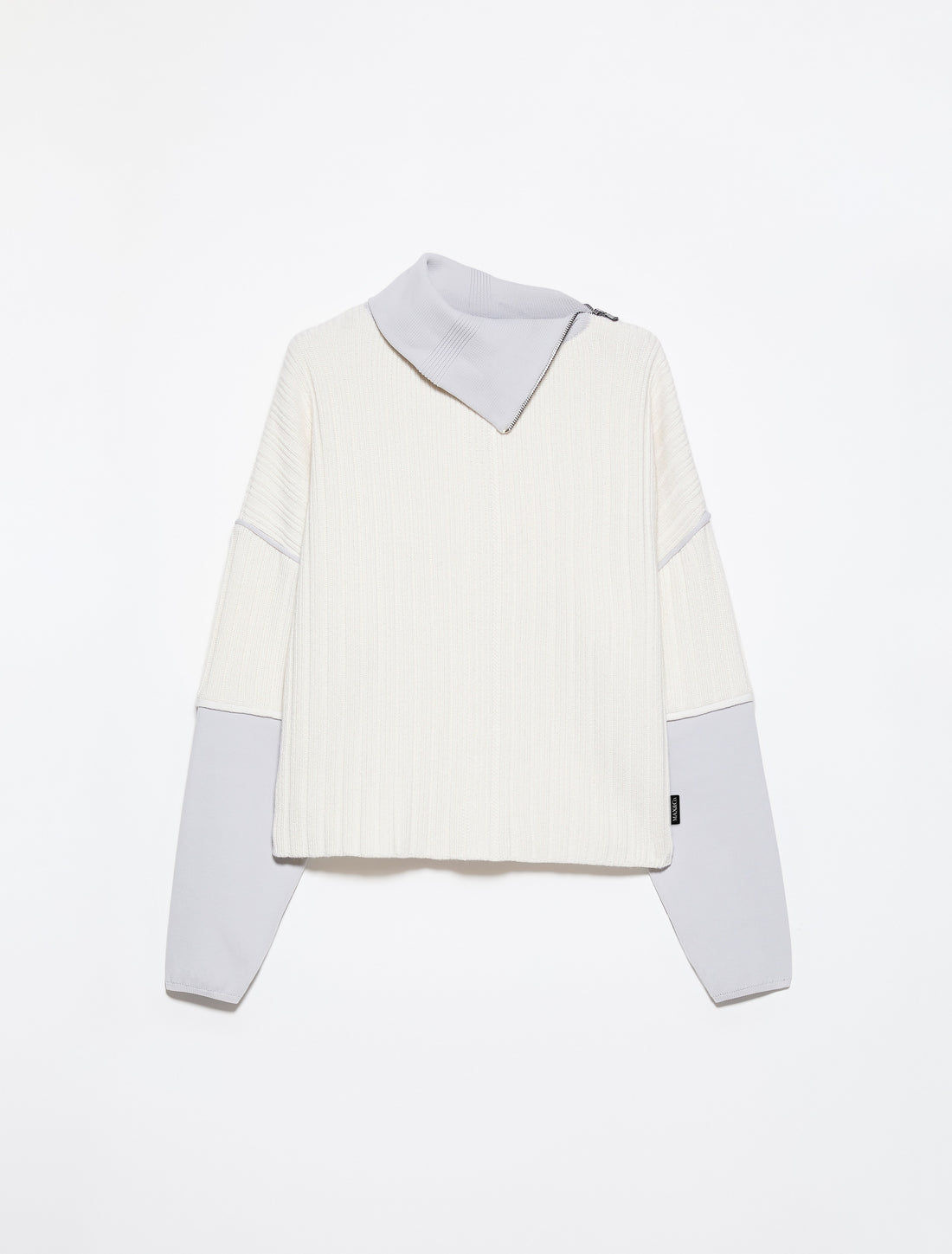 COLOUR-BLOCK SWEATER in WHITE, image 6