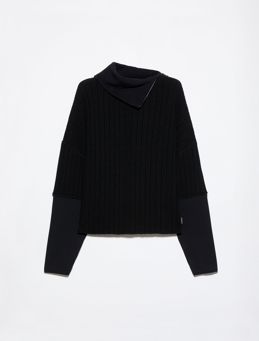 COLOUR-BLOCK SWEATER in BLACK, image 6