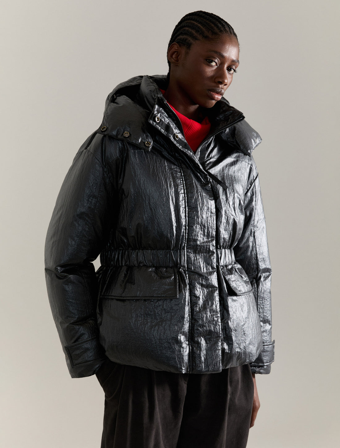 DOWN JACKET in BLACK, image 1