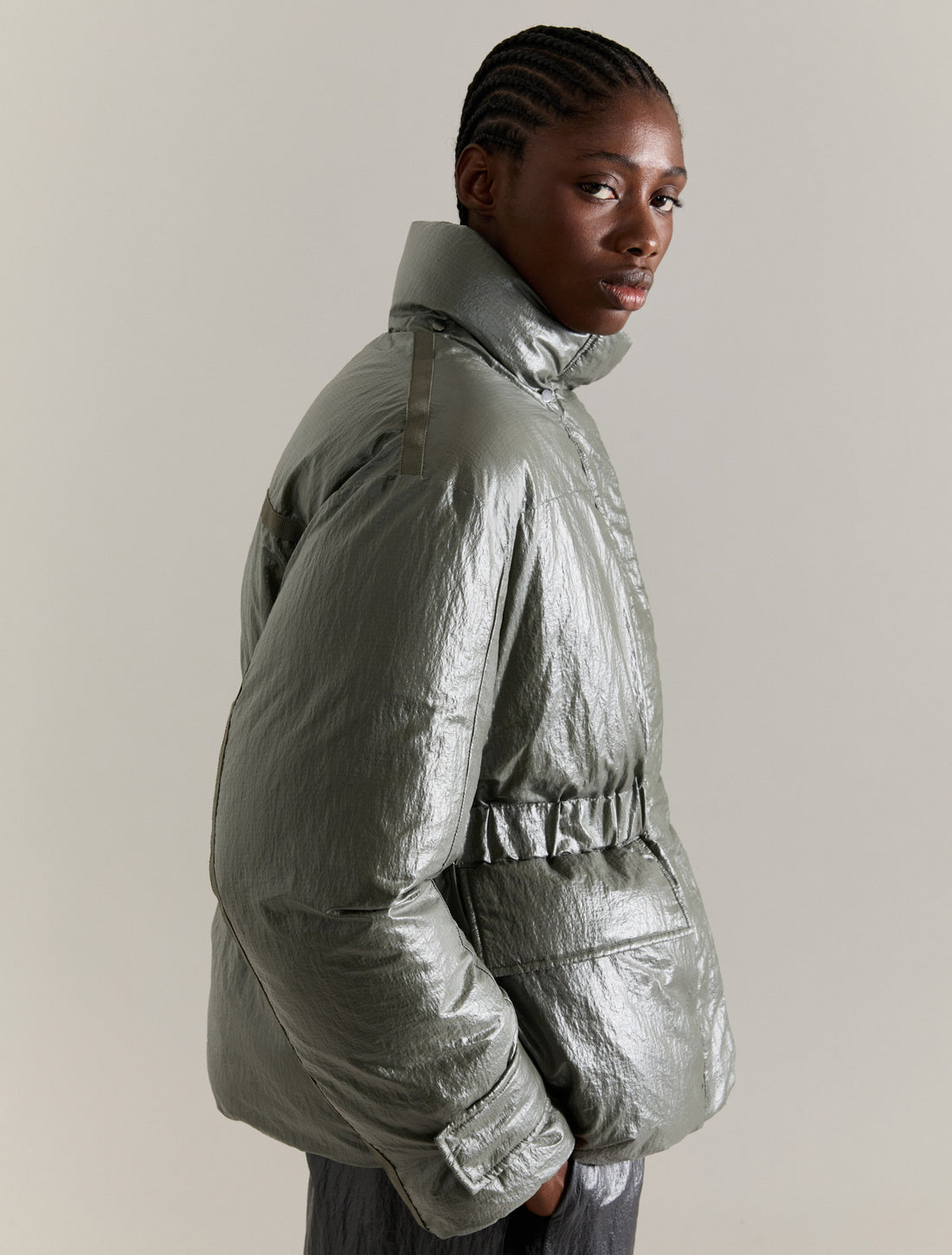 DOWN JACKET in KHAKI, image 2