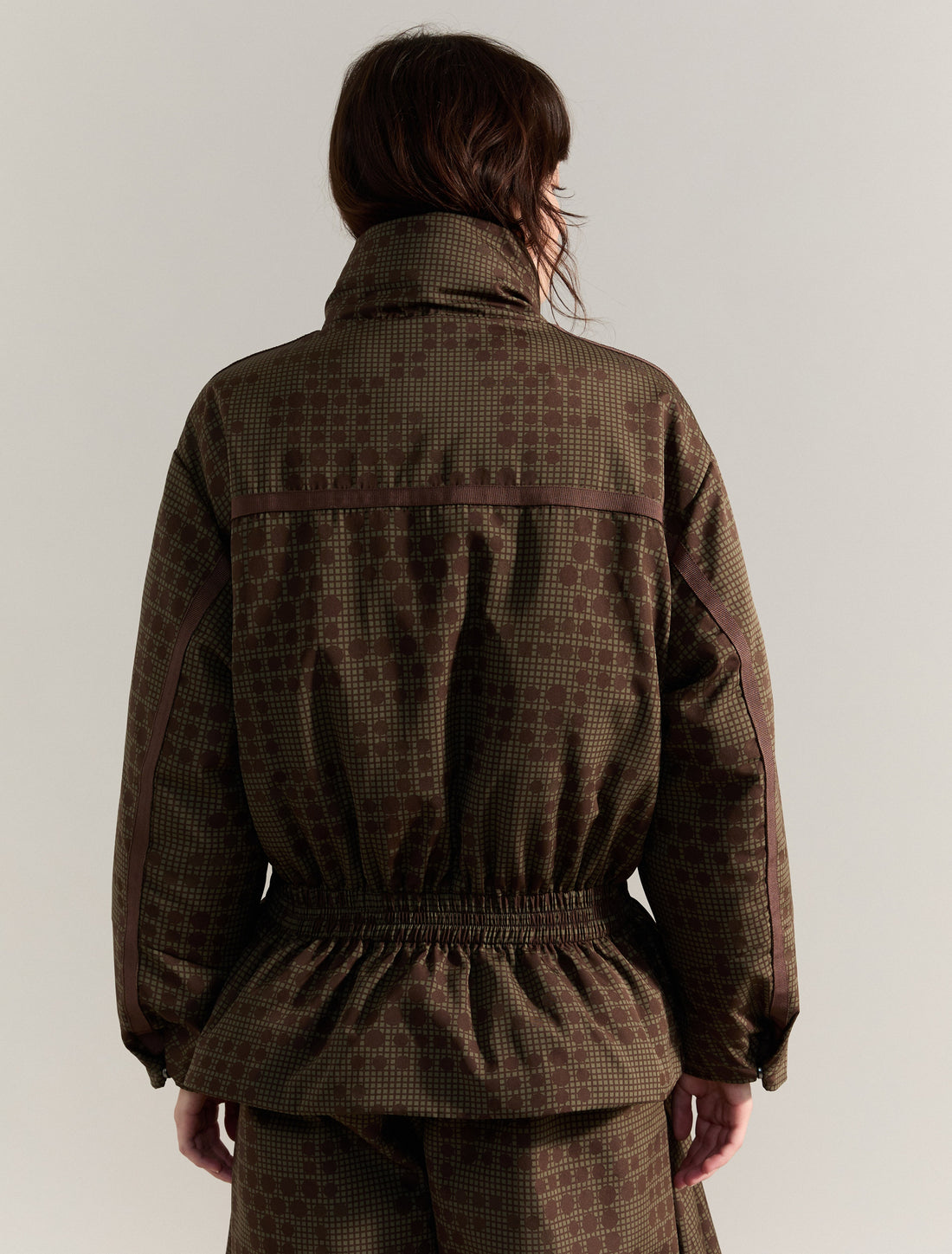 JACQUARD DOWN JACKET in KHAKI, image 6