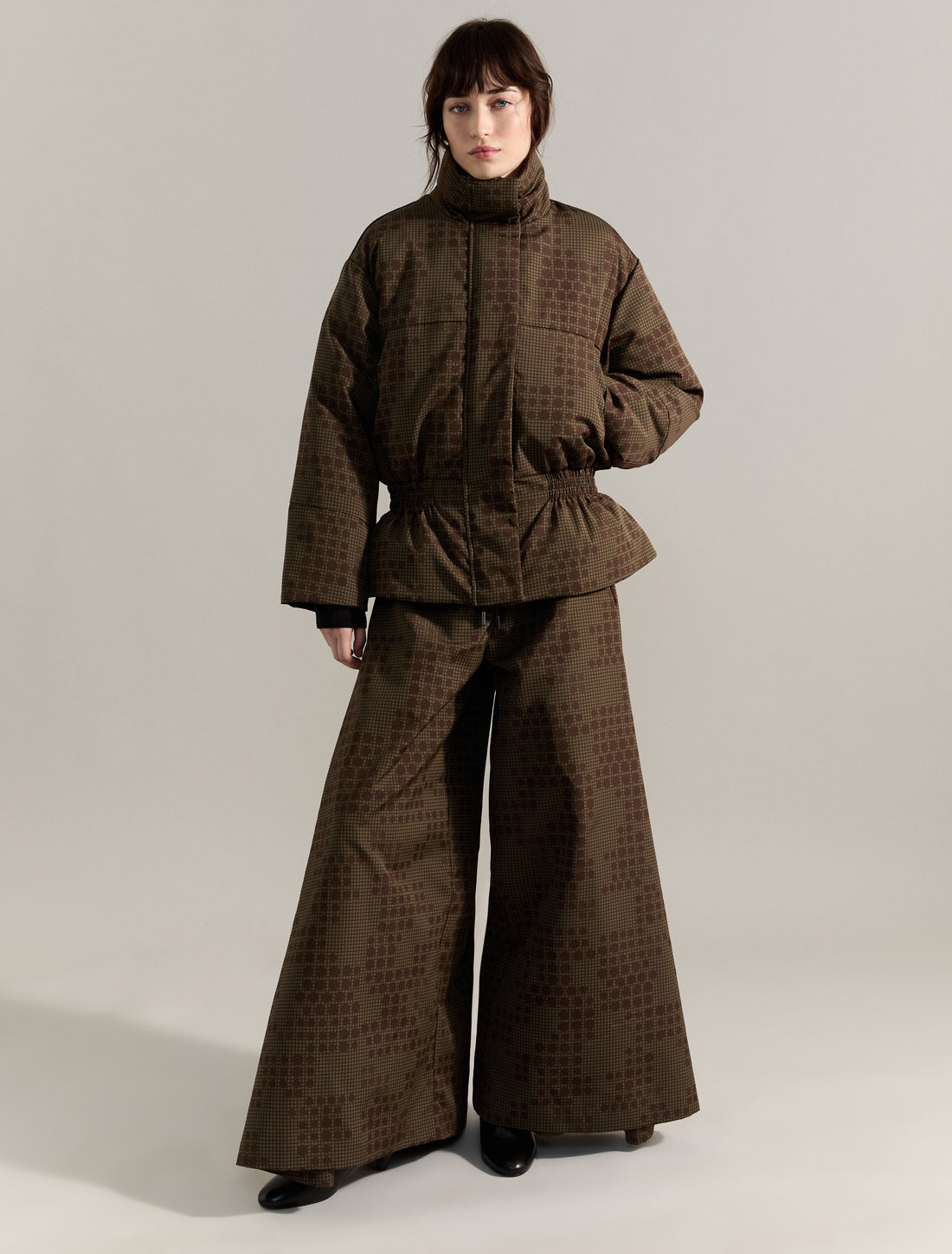 JACQUARD DOWN JACKET in KHAKI, image 3