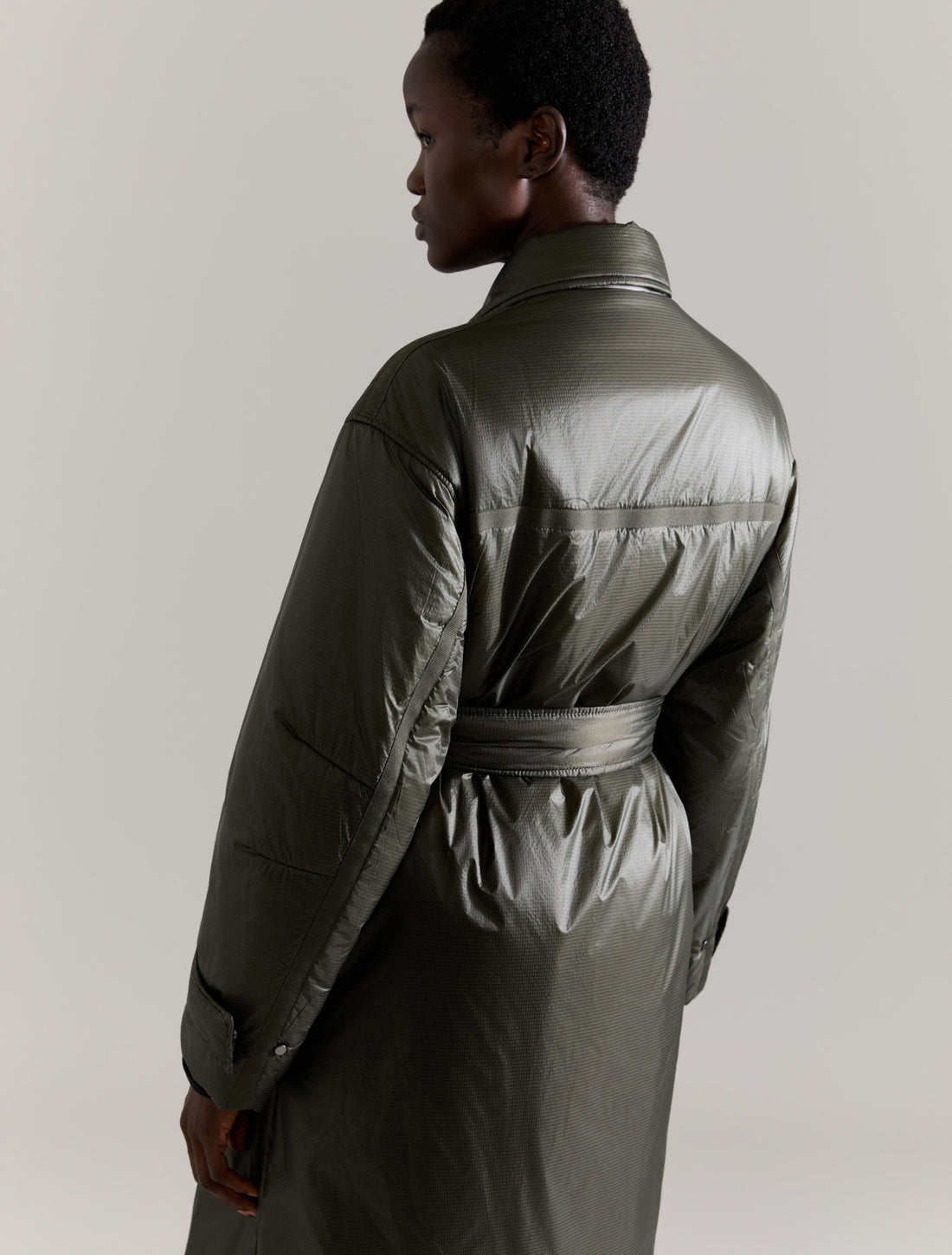 PADDED COAT in KHAKI, image 4