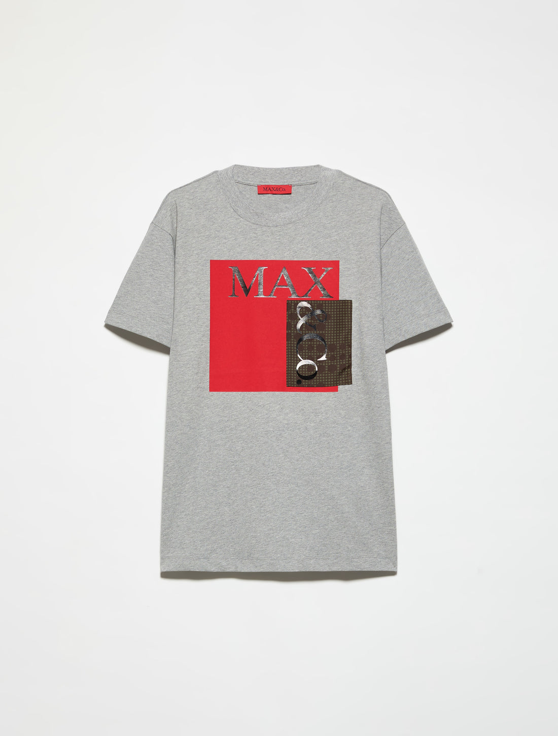 T-SHIRT in MELANGE GREY, image 4