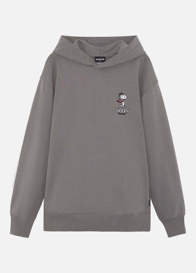 RÆBURN × PEANUTS HOODED SWEAT GREY PEANUTS