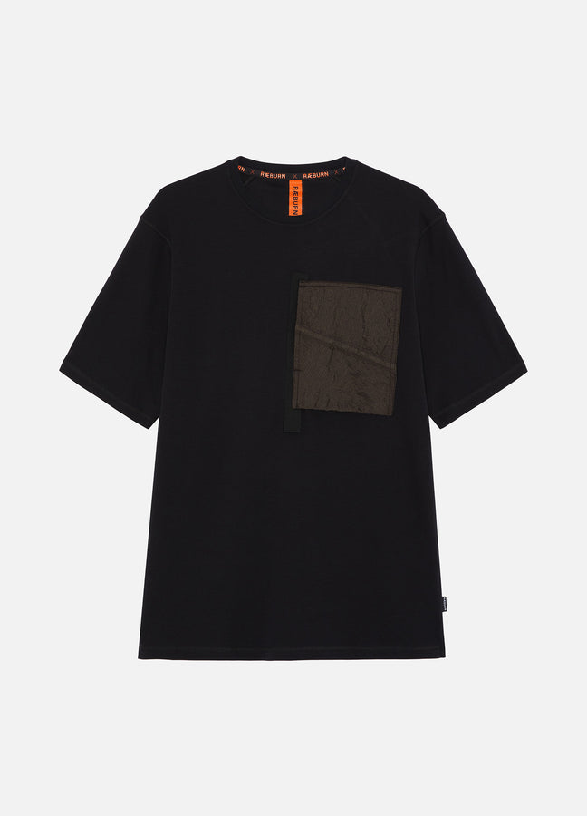 PARASUIT OFF-CUT PKT TEE BLACK RÆBURN