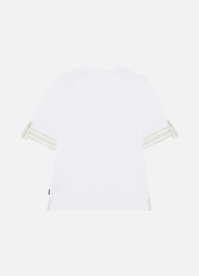 AIR BRAKE CUFF TEE WHITE/WHITE RÆBURN