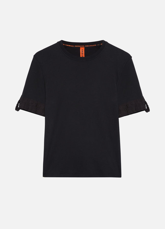 AIR BRAKE CUFF TEE BLACK RÆBURN