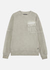 RELAXED CREW SWEAT OFF WHITE RÆBURN