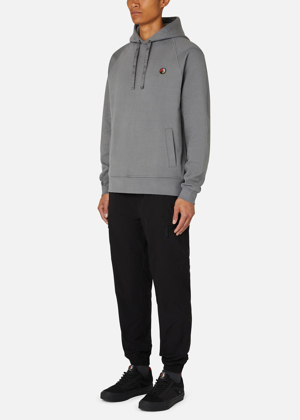 SI HOODED SWEAT GREY R BURN