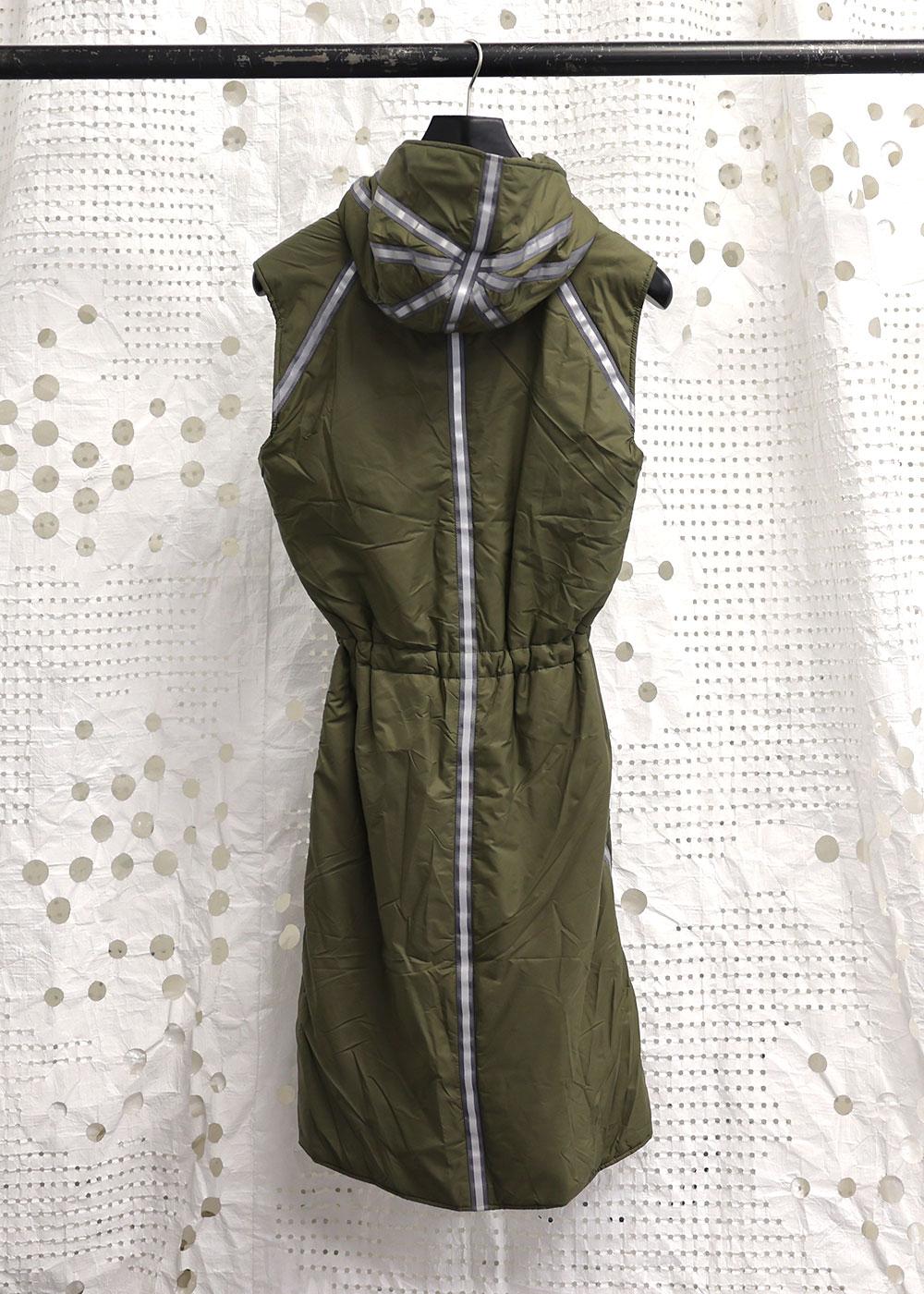 Lightweight Long Gilet Olive RÆBURN