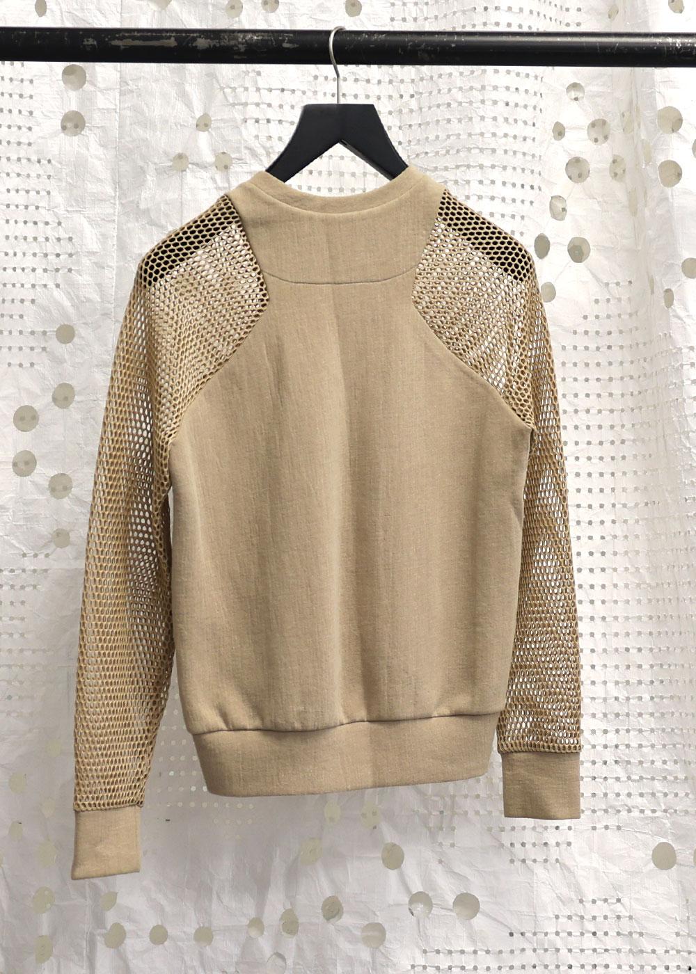 Mesh Sleeve Crew Sand RÆBURN