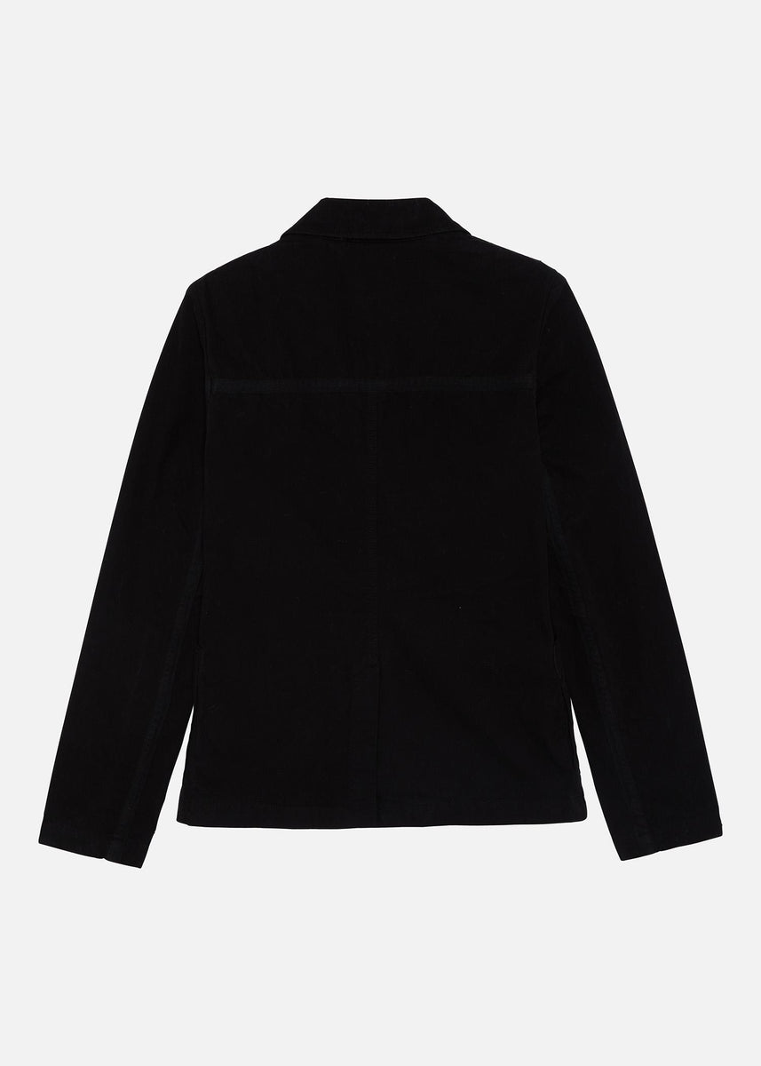 Laundered Jacket Black | RÆBURN Menswear