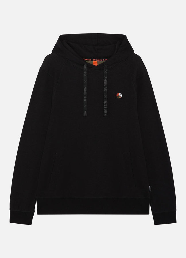 SI HOODED SWEAT BLACK RÆBURN