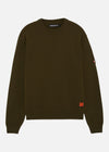 SI MILANO KNIT CREW OLIVE RÆBURN