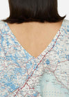 1950's SILK MAP TOP WHITE RÆBURN